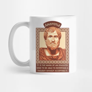 Aristotle Portrait and Quote Mug